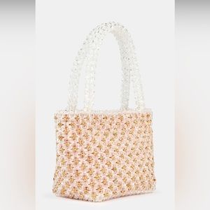NWT Loeffler Randall Mina Mini Beaded Tote Bag